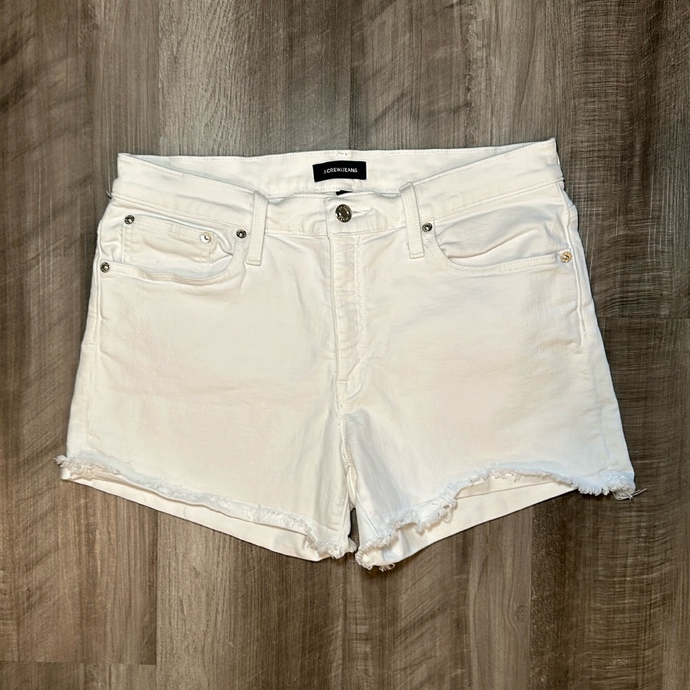 J. Crew Jeans Classic Cut Off Cuffed Jean Shorts - 29